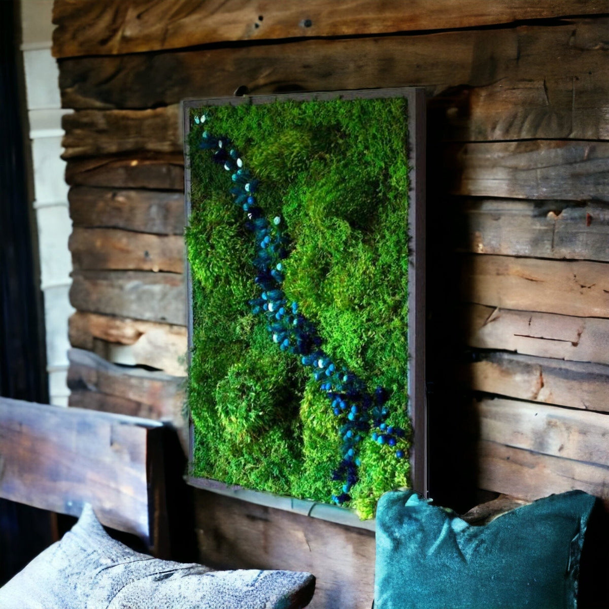 The Botanica House - Moss Wall Art River